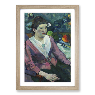 Portrait of a Woman by Paul Gauguin - Framed Print