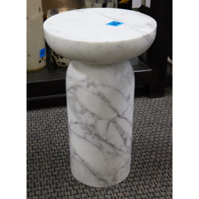 Tumble Marble Top End Table