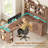 Farmhouse L Shaped Office Desk With Drawers-899196448