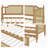 Handcrafted Rattan Daybed with Pull-Out Trundle for Twin/Full Size Bedding - Space-Saving Solution for Cozy Guest Rooms, No Box Spring Required-842330935