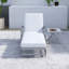 Chaise longue d'extérieur inclinable avec accoudoirs-379995304