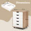 49cm Wide 5 -Drawer Mobile File Cabinet-689747136