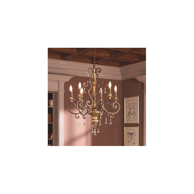 Banville 6 - Light Candle Style Chandelier