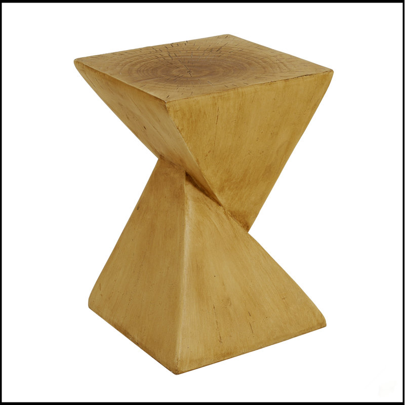 Table d'appoint TESS Modern - Élégante décoration en forme de sablier avec des détails peints à la main pour le salon, la chambre à coucher ou le bureau