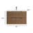 30" Walnut Modern Wall-Mounted Floating Bathroom Cabinet