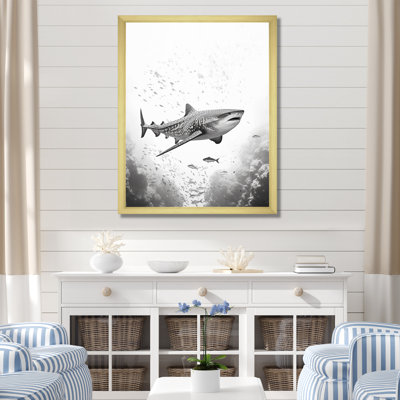 Danse du requin gris monochrome I