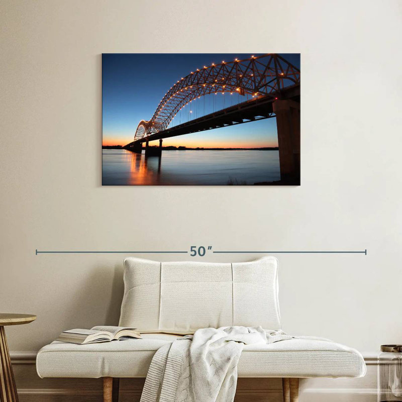 Hernando De Soto Bridge, 24" H x 36" W