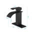 Robinet de lavabo de salle de bain à poignée simple avec bonde escamotable Waterfall-129755742