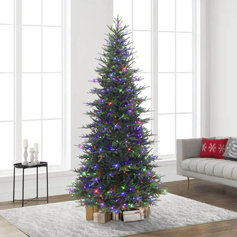 7.5 Ft. Pre-Lit Slim Calgary Fir Artificial Tree