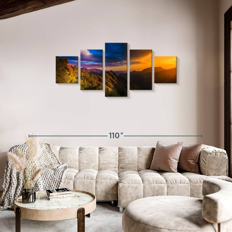 Sunset At Sequoia National Park, 34" H x 74" W