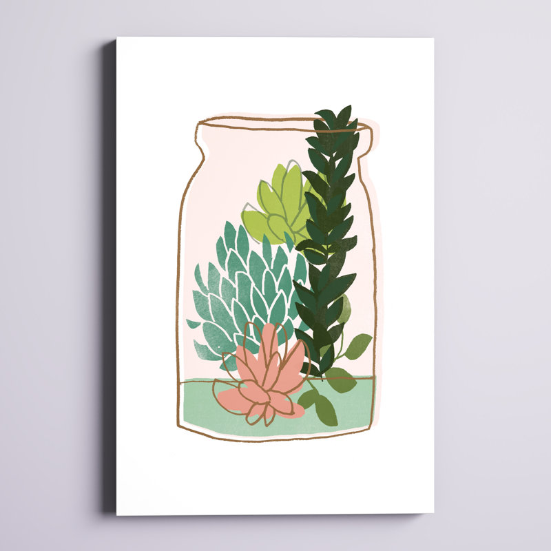 " Terrarium Cameo VIII " Painting Print, 36" H x 24" W