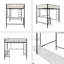 Lit mezzanine avec bureau et tablettes-616401235