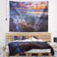Tapisserie en polyester ciel et vagues de pluie avec accessoires suspendus inclus-28489379