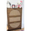 Armoire de rangement à chaussures en rotin avec 3 tiroirs rabattables