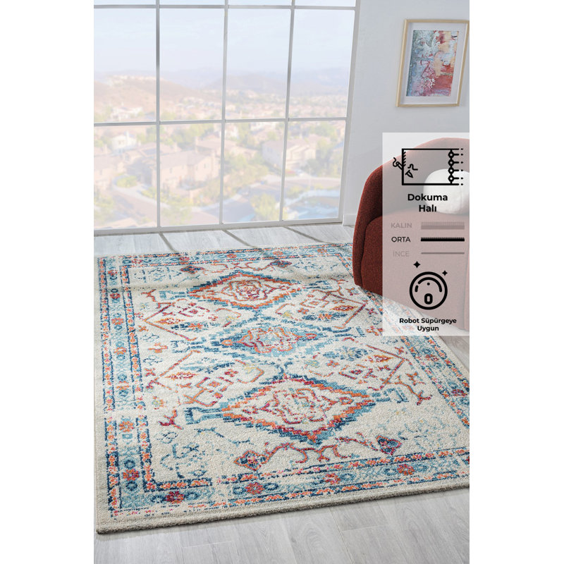 Onika Machine Made 47.24cm X 66.93cm Indoor / Outdoor Area Rug
