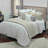 Treina Traditional 100% Linen Damask Duvet Cover-19768054