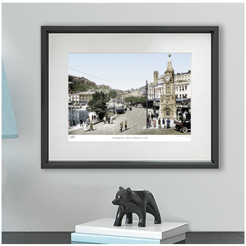 Torquay, The Strand 1920 by Francis Frith - Single Picture Frame Print, 60cm H x 80cm W x 2.3cm D