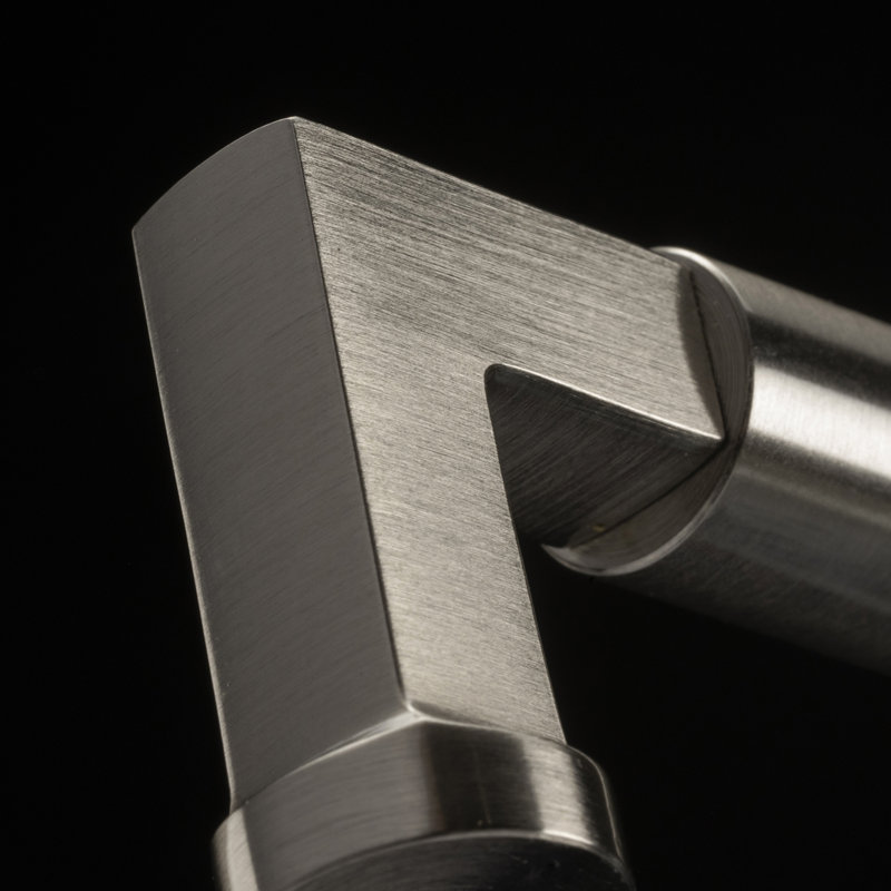 Parkview Collection Handle Pull - Cabinet - Transitional Hardware for Drawers & Cabinets, Satin Nickel, 12"