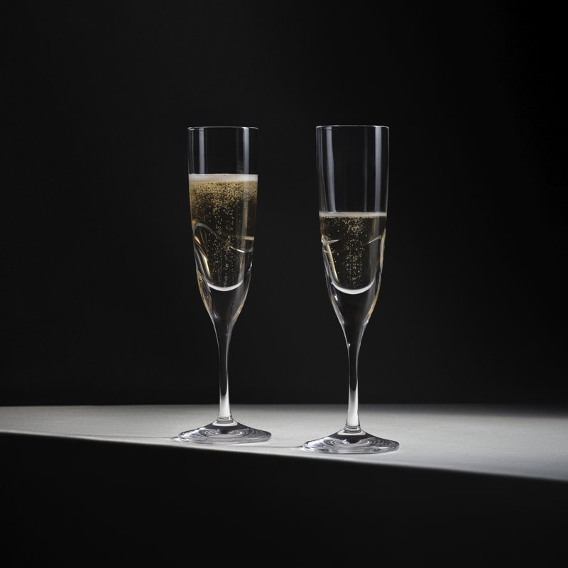 Vera Wang Luxe Graphite Flute, Set of 2