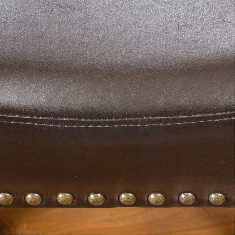 Tabouret de comptoir de 30 pouces en simili cuir brun (ensemble de 2)