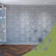Panneaux muraux décoratifs en acrylique Hampton, grand, l 23 3/8 po x H 27 po x T 1/8 po, gris foncé-841354990-841354991