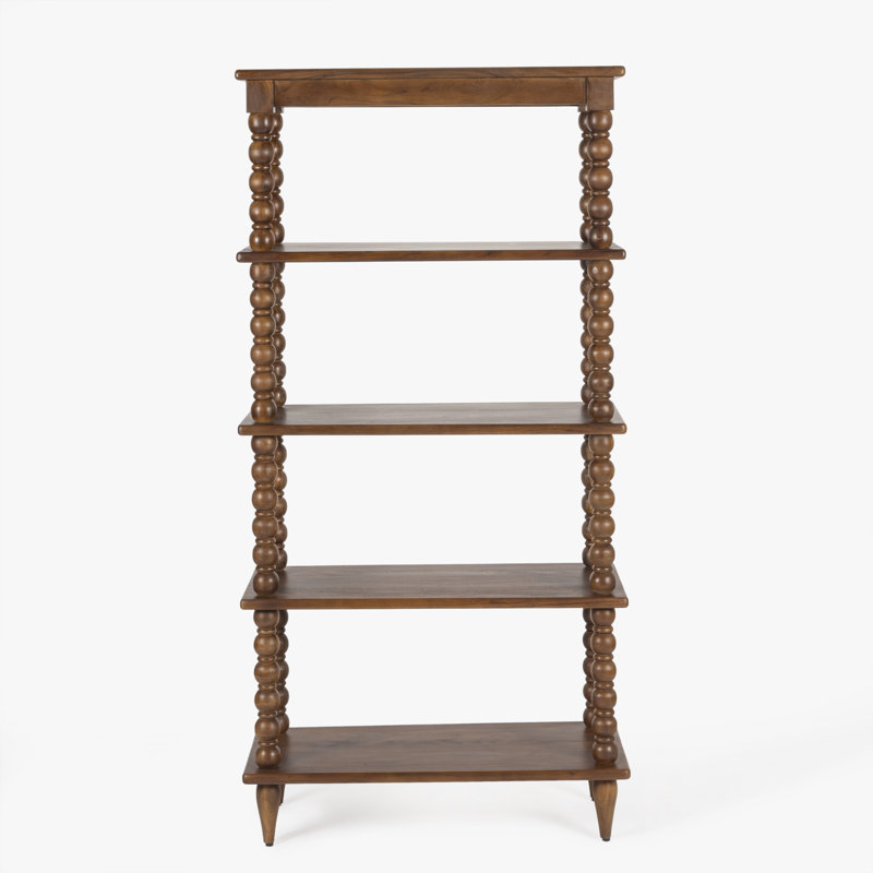 Isabel Spindle Solid Wood Tall Bookcase