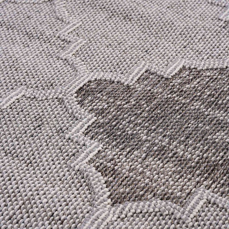 Tapis de couloir d'extérieur à treillis Guros Collection, Tapis de couloir 2 pi 2 po x 8 pi
