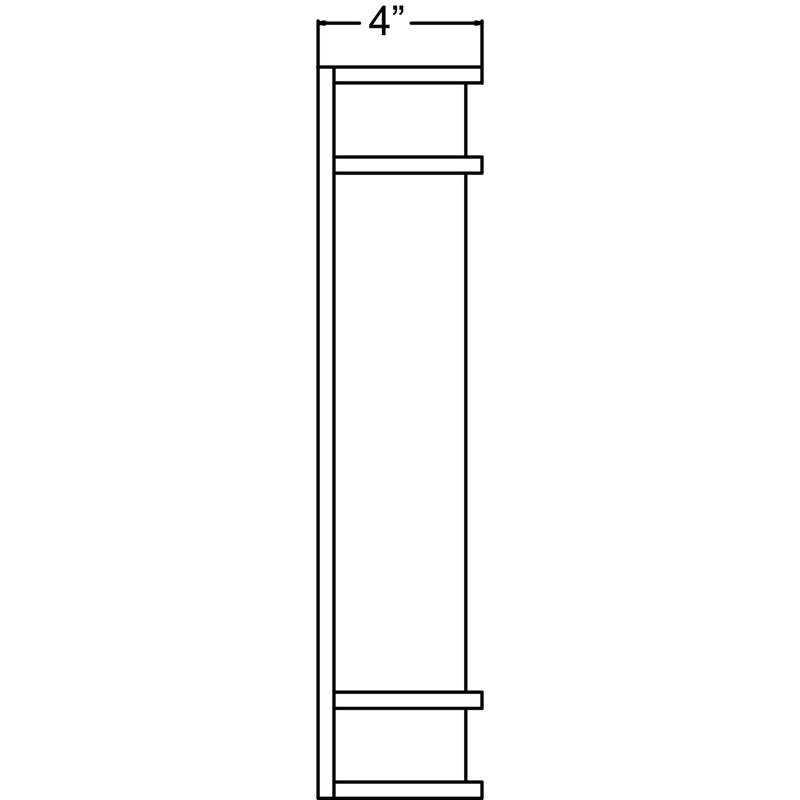 Badina Wall Light, 12" H x 6" W x 4" D, Satin
