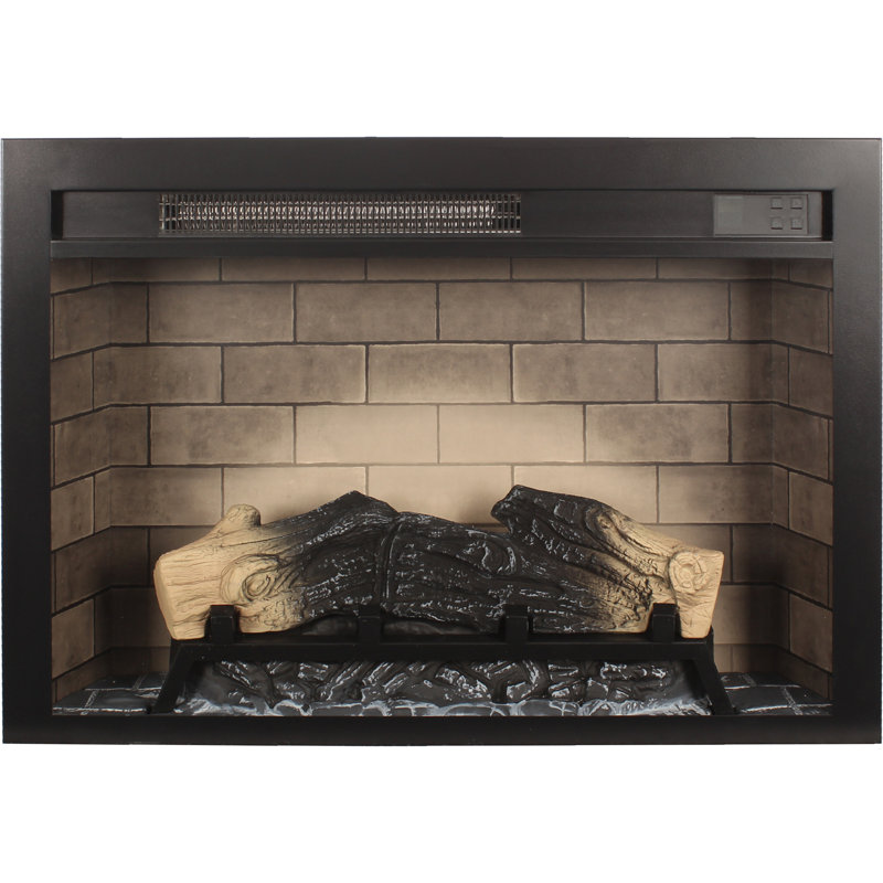 28 Inch  Electric Fireplace Insert, Multicolored Flames