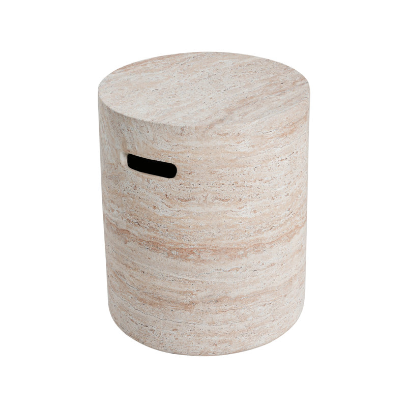 Table de bout extérieure / intérieure en béton léger avec fabrication, aucun assemblage requis