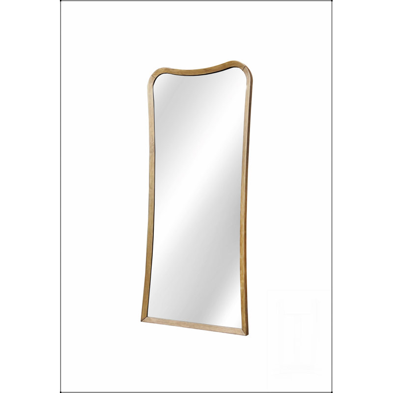 Elegant Full-Length Eucalyptus Wood Floor Mirror, Perfect For Modern And Traditional Decor