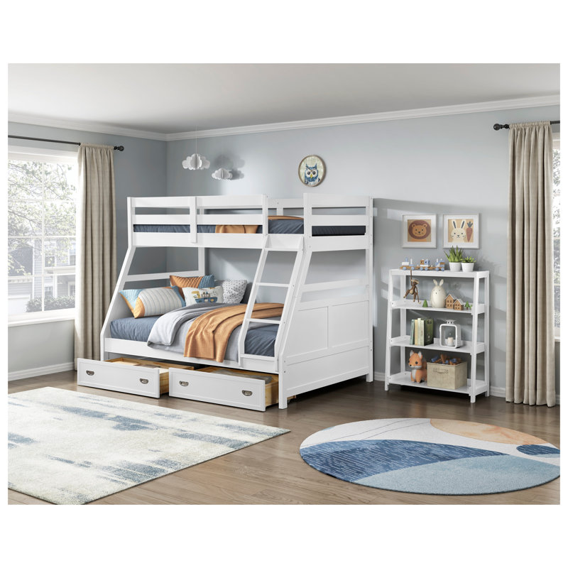 Boîte de rangement blanche pour enfant avec roulettes en nickel