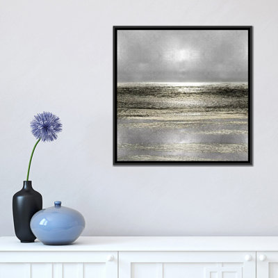 'Silver Seascape I' by Michelle Matthews - Wrapped Canvas Graphic Art Print