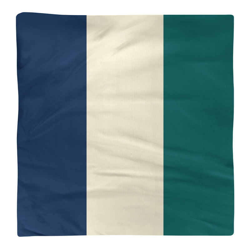 Serviette de coton 22" à dîner baseball, Bleu marine / crème / vert