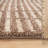 Bohemian Stripe Lines Shag Rug – Beige – Medium Pile, Soft Feel, Low Maintenance-609160973