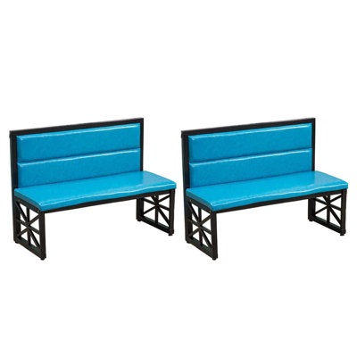 Banc rembourré en similicuir restaurant Cafe Cafe