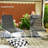 Foldable Chaise Lounge Cushion Set of 2, Outdoor Lounge Chair Cushion Set, UPF50+ 230gsm Olefin, 80" x 26" Dark Gray-2007100000