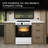Equator Advanced Appliances Standalone 24" 2.4 Cubic Feet Ceramic burner Electric Free Standing Convection Range-100527841