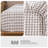 MooMee Gingham Sheet Set 100% Washed Cotton Linen Like Textured Breathable Lightweight-119224426-119224428