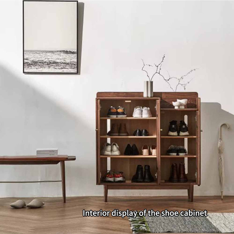 Magnifique armoire à chaussures de style américain, Bois brun foncé
