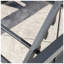 Chaise longue inclinable et ajustable en aluminium et en maille à 5 positions Venice L 26,5 po x P 77 po x H 10,5 po (ensemble de 2)
