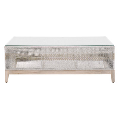 Bowker Rectangular Glass Outdoor Coffee Table