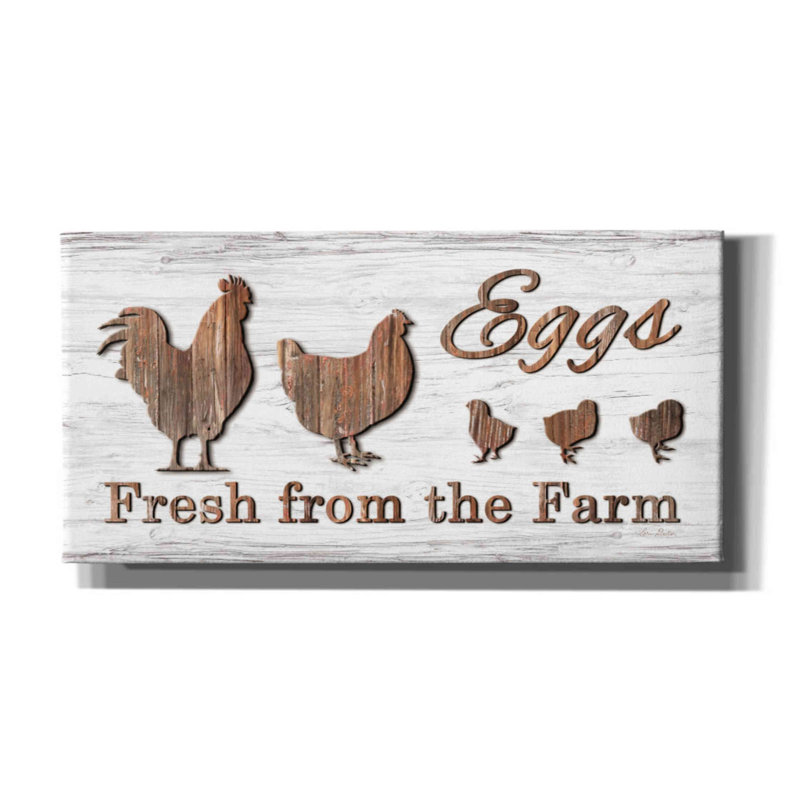 «Charl Farm Fresh Eggs» par Lori Deiter, H 12 po x l 24 po x P 0,75 po