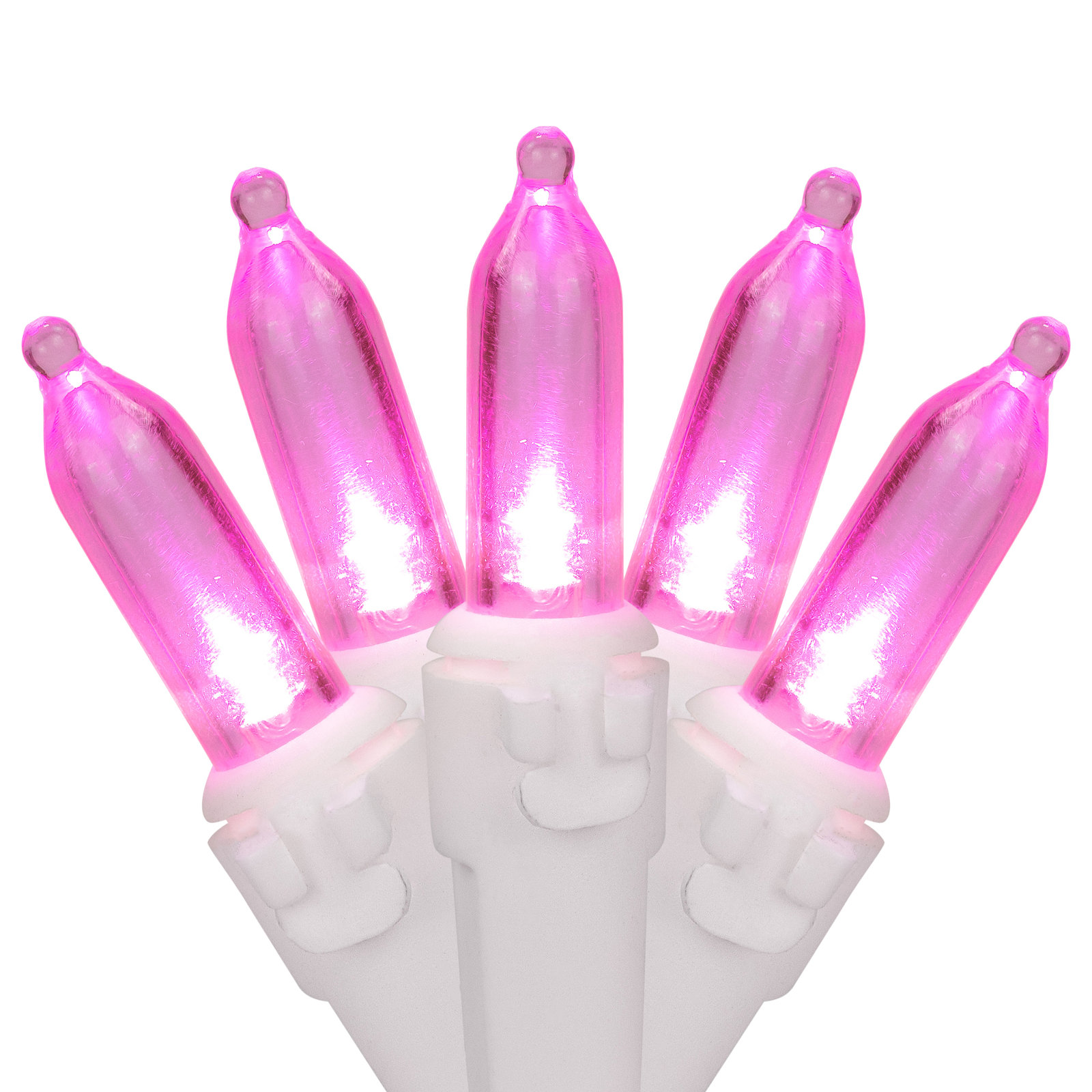 0.3'' String Lights, Pink/White, 50