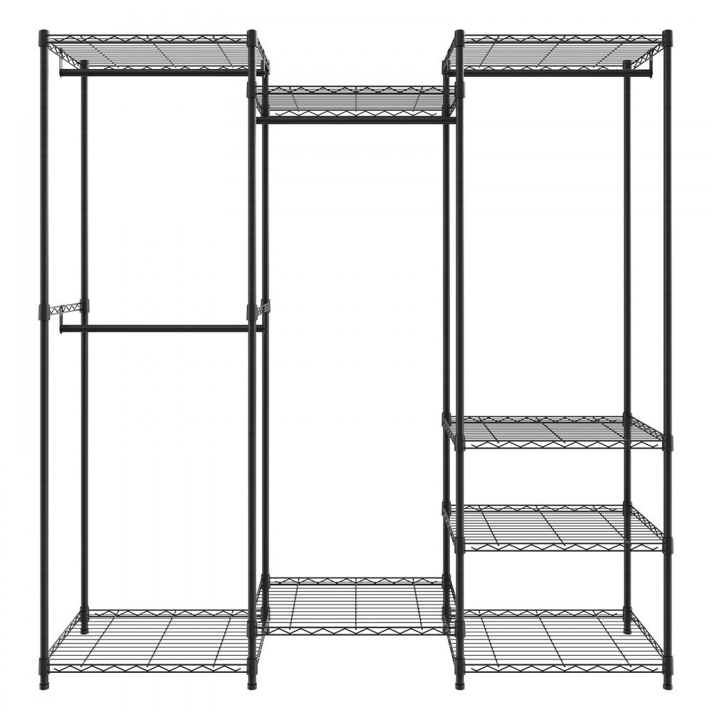 Rebrilliant Heavy Duty Clothes Rack, Rolling Clothing Garment Rack with ...