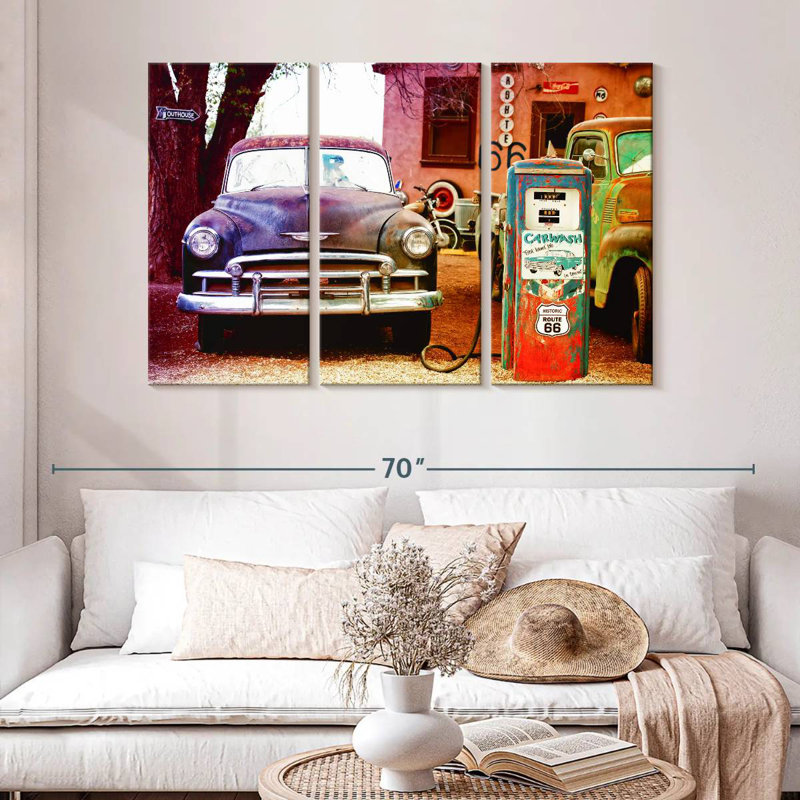 Mehar Route 66 Carwash, H 32 po x l 50 po