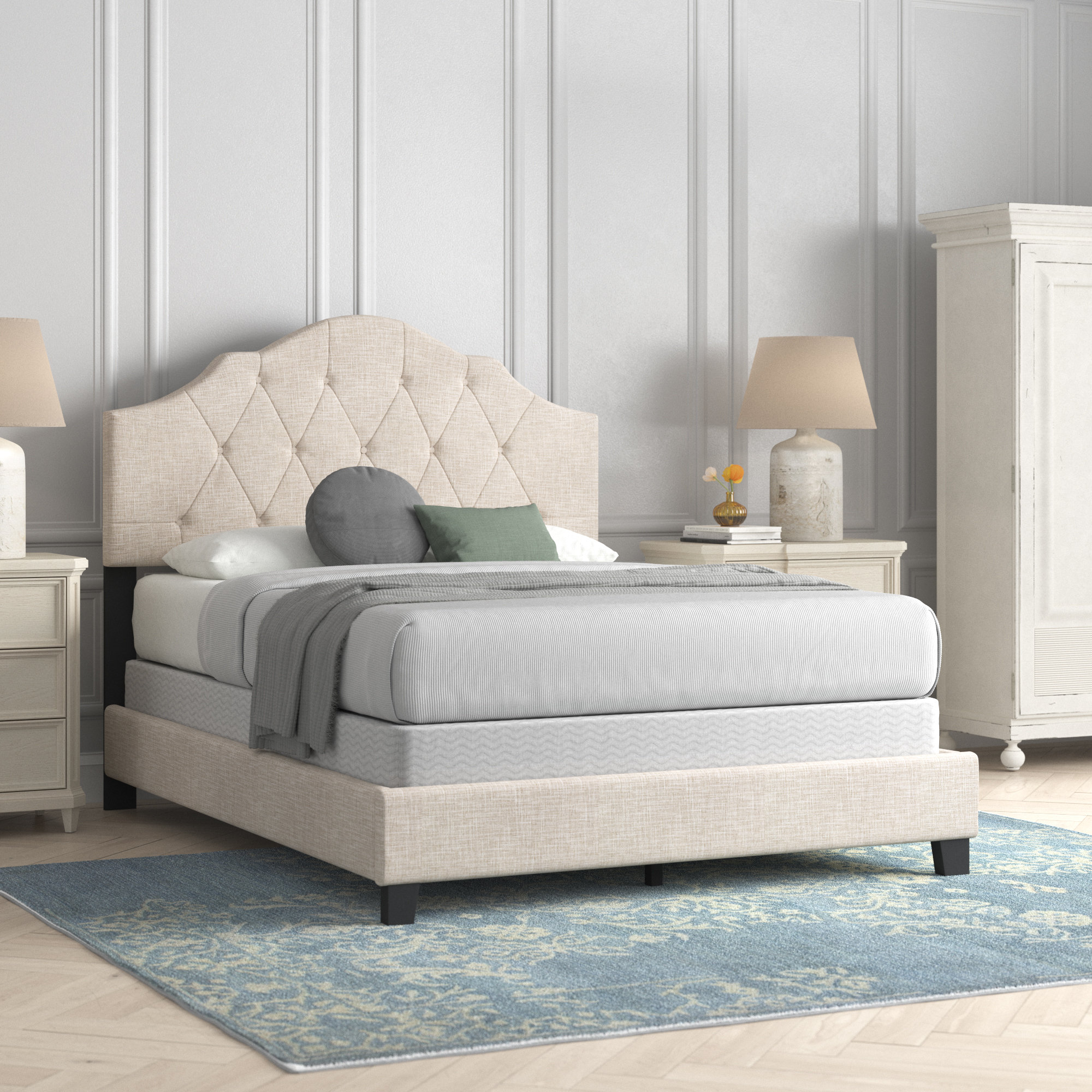 Lark Manor Annais Upholstered Standard Bed & Reviews | Wayfair