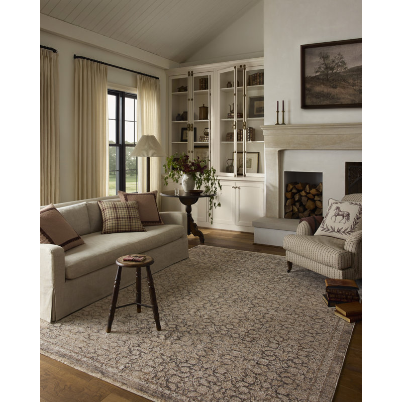 Chris Loves Julia x Loloi Doris Mushroom / Natural Area Rug, 8'-3" x 11'-6"