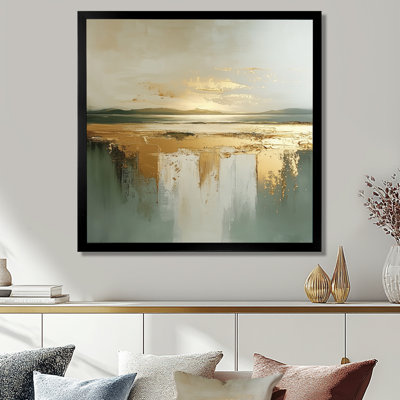 Avins I - Abstract Landscape Framed Canvas Print
