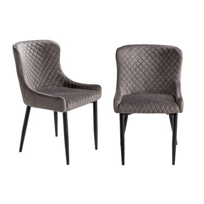 Portleven Velvet Upholstered Side Chair